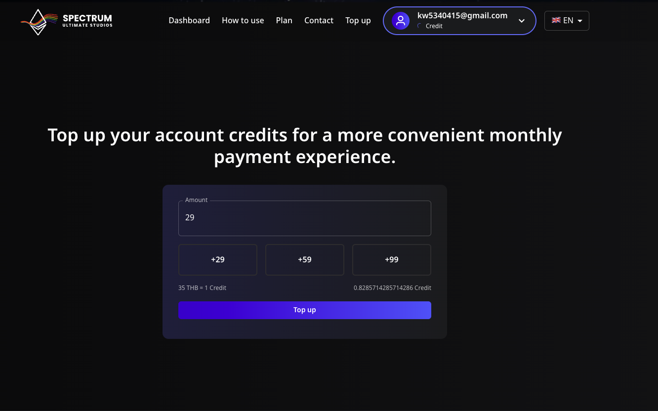 Top Up Your Credit